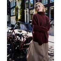Regatta Funnel Neck Relaxed Jumper Burgundy