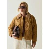 Regatta Cord Quilted Jacket Brown