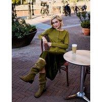 Regatta Cotton Rich Ribbed Button Detail Fitted Top Green