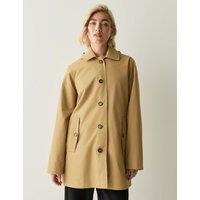Regatta Waterproof Hooded Longline Trench Mac Khaki