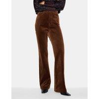 Jigsaw Cord Flared Trousers Brown