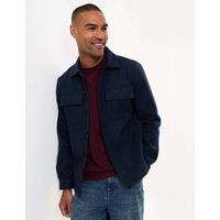 Threadbare Knitted Textured Shacket Navy