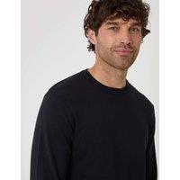 Threadbare Jersey Crew Neck Jumper Black