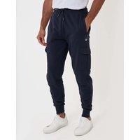 Threadbare Regular Fit Cotton Rich Cargo Joggers Navy