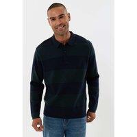 Threadbare Relaxed Fit Rugby Polo Shirt Navy
