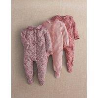 Mamas & Papas 3 Pack Trailing Floral Sleepsuits Multi