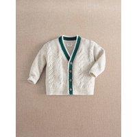 Mamas & Papas Chunky Cable Knit Cardigan Grey