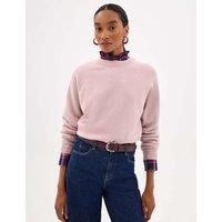 HUSH Pure Merino Wool Crew Neck Jumper Soft Pink
