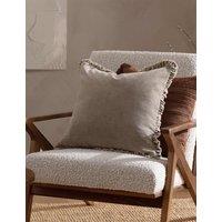YARD Bertie Cotton Velvet Cushion Taupe