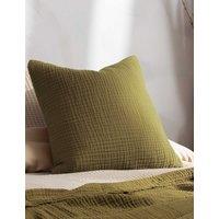 YARD Lark Pure Cotton Cushion Green