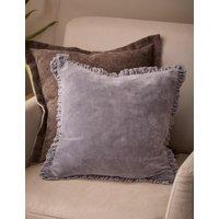 YARD Bertie Cotton Velvet Cushion Mauve