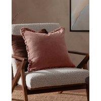 YARD Bertie Cotton Velvet Cushion Dusky Rose