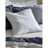 YARD Hebden Striped Cotton Cushion Blue Mix