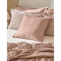 YARD Hebden Quilted Cotton Cushion Pink