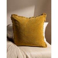 YARD Bertie Cotton Velvet Cushion Camel