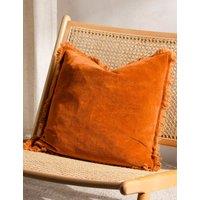 YARD Jaye Cotton Velvet Cushion Orange
