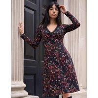 Roman Petite Floral Lace Bodycon Dress Black Mix