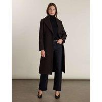 BAUKJEN Chelsea Wrap Wool Rich Coat Brown
