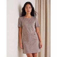 Roman Petite Knee Length Shift Dress Taupe