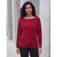 Roman Printed Top Red Mix