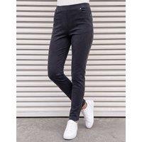 Roman Cord Straight Leg Trousers Navy Mix