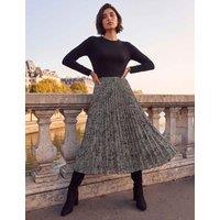 Roman Petite Printed Pleated Midi Dress Black Mix