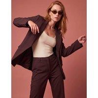 Roman Single Breasted Oversized Cropped Blazer Multi