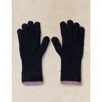 White Stuff Emma Knitted Gloves Dark Navy