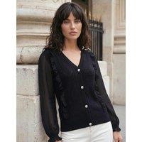 Roman Cardigan Black Mix