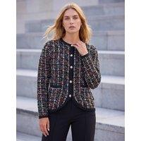 Roman Sparkly Tweed Cardigan Black Mix