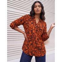 Roman Spot Print Top Copper