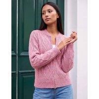 Roman Petite Cable Knit Cardigan Pink Mix