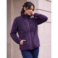 Roman Sherpa Fleece Jacket Purple Mix