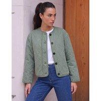 Roman Cotton Twill Quilted Jacket Sage Mix