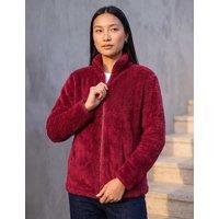 Roman Sherpa Fleece Jacket Burgundy Mix