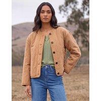 Roman Pure Cotton Quilted Jacket Stone