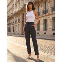 Roman Slim Leg Trousers Charcoal Mix