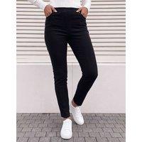 Roman Cord Straight Leg Trousers Black Mix