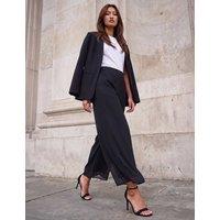 Roman Chiffon Trousers Black Mix