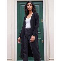 Roman Longline Cardigan Black Mix
