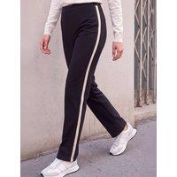 Roman Petite Side Stripe Ponte Trousers Black Mix