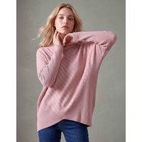 Roman Rayon Blend Oversized Jumper Light Pink Mix