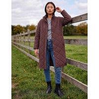 Roman Petite Oversized Puffer Coat Burgundy Mix