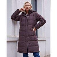 Roman Petite Oversized Puffer Coat Chocolate