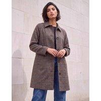 Roman Petite Check Coat Brown Mix