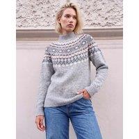 Roman Fair Isle Jumper Grey Mix
