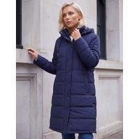 Roman Petite Oversized Hooded Puffer Coat Navy Mix