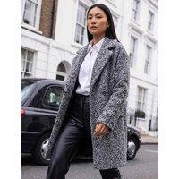 Roman Soft Touch Revere Collar Coat Grey Mix