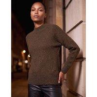 Roman Sequin Crew Neck Knit Jumper Chocolate