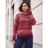 Roman Fluffy Space Dyed Jumper Red Mix